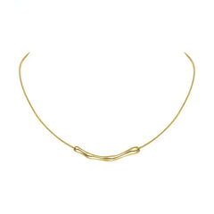 European and American Fashion Simple Stainless steel Gold Color Chain Fashion Short Necklaces Jewelry