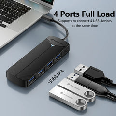 Yottamaster 5Gbps 4-in-1 USB3.0 Hub USB HUB Adapter Expansion Dock Ultra-Slim OTG Adapter Type C For PC iOS Computer Accessorie