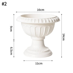 Nordic Vase Imitation Ceramic Flower Bottle Decorative Flowerpot Flower Arranging Ornament Plastic Home Pot Wedding decor