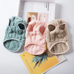 Soft Cozy Cat Clothes Winter Warm Fleece Costume Autumn Sphynx Vest Sweater for Small Dog Pullover Kitten Pet Jacket Coat Outfit Pet Shop Pet Clothing