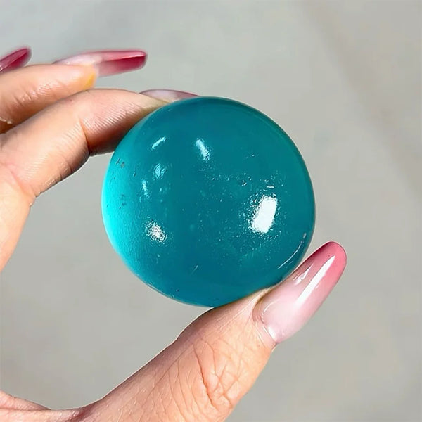 Blue Maltose Squishy Toys Anti Stress Sensory Fidgets Toy Soft Simulated Transparent Blue Maltose Slow-rebound Decompression Toy