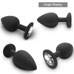 4pcs Soft Silicone Anal Plug Mini Erotic Bullet Vibrator Butt Plug Sex Toy for Men Women Gay Couples Anal Prostate Stimulator