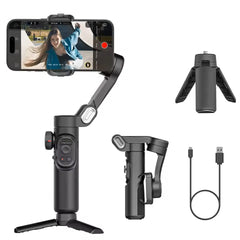 AOCHUAN Smart XE Gimbal Stabilizer 3-Axis Foldable Handheld Stand For iPhone Android With Focus Wheel For Vlog Live Streaming