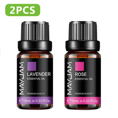 MAYJAM Essential Oil Citronella Jasmine Eucalyptus Sweet Orange Lemongrass Grapefruit Black Pepper Cajeput Cypress Ginger Scents