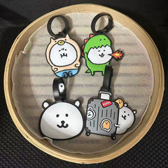Cartoon Anime Self-depreing Bear Nagano Lage Tag Cute Bag Tag Travel Suitcase Che-in Board Portable Outdoor Gear