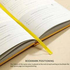 A5 Cloth Notebook Gratitude Book English Self Care Diary Daily Planner for Positive Mindfulness Practice