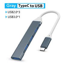 6 in 1 USB C Hubs Type C 3.0 Adapter to 4K HDMI SD TF Card PD Fast Charge Splitter USB Docking Stations Hub for MacBook Computer