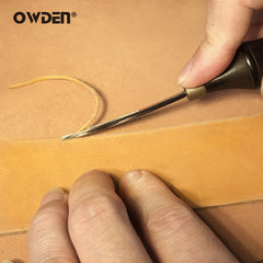 OWDEN #1-5 Leather Edge Beveler Tool Leathercraft Skiving Tool for Hand Leather Sharpness Professional Chamfering Edge Beveler
