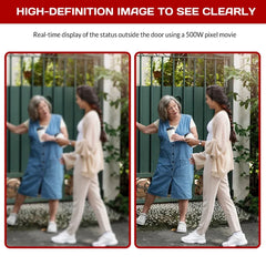 WiFi Wireless Intercom Smart Doorbell 4.3inch IPS Screen Video Security Camera Two-Way Intercom HD Surveillance Camera
