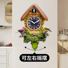 Cuckoo Wall Clock Silent Clocks Creative House Home Ornaments Interior Living Room Wall Decoration Items on The Hour Design