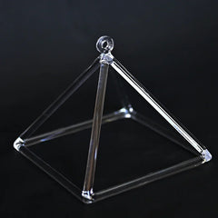 Clear Crystal Singing Pyramid Professional Quartz Tower Singing Bowl Yoga Meditation Sound Healing Percussion Instruments Gifts