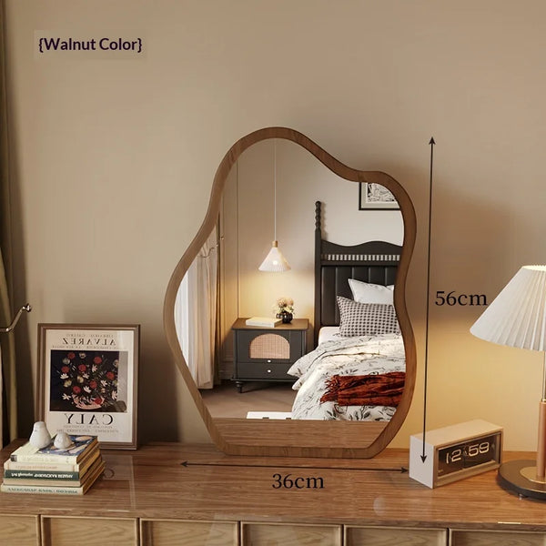 Vintage Full Length Floor Mirror Standing Full Body Large Decorative Gold Frame Cloud Accent Bedroom Living Room Furniture