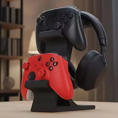 Universal Dual Game Controller And Headphone Stand Multi-Functional Storage Rack for Gaming Headsets And Joysticks