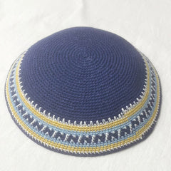 Jewish Kippah Black Hand Made Yarmulke Judaica Yamaka Kippa Yamakah Yarmulka Hat Men (15CM 5.9INCH)