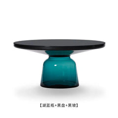 Artistic Glass Coffee Table, Creative Design End Tables for Living Room , Stylish Accent Tea Table with Various Sizes & Colors Living Room Furniture