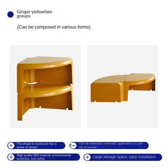 X&D Nordic Circular Coffee Table Creative Small-sized Coffee Table Can Be Split Spliced And Combined With Edge Tables Living Room Furniture