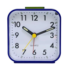 1pc Simple Night Light Small Alarm Clock, Bedside Desktop with Snooze Function Household Creative Plastic Quartz Clock
