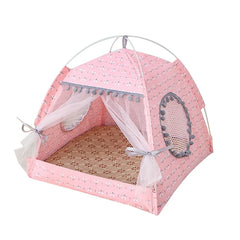 Pet Cat Tent Summer Cave Hut Cat Sleep House For Kitten Puppy Playpen Cage Basket Cat Nesk Kennel Small Dog House Bed Pet Shop