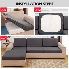 Waterproof Sofa Cushion Covers Non-slip Silky Sofa Seat Covers Furniture Protector Soft Stretch Sofa Cover For Living Room Hotel