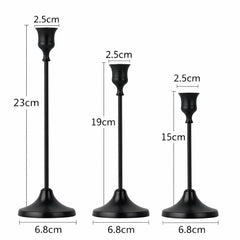 Cross-Border Retro European Creative Trumpet Bell Base Light Luxury Nordic Style Metal Iron candle holders Holder Home Decor