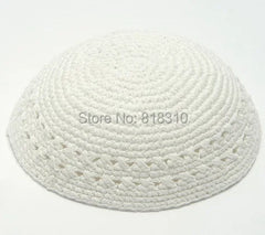 16/17cm HANDMADE KNITTED YARMULKE KIPPAH