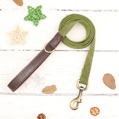 Personalized Dog Collar Leash PU Leather Dog Collars With Walking Lead Rope Free Custom Pet ID for Small Large Dogs Pug Pet Shop