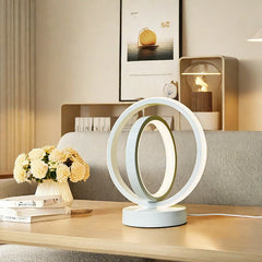 LED Desk Light Three Color Dimmable Plug-In Desktop Decoration Bedside Table Lamp Bar Restaurant Atmosphere Aluminum Desk Lamps