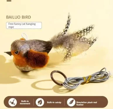 Bird Interactive Cat Toys Electric Sounding Birds Cat Chew Bite Plush Toys Cat Supplies Pet Shop