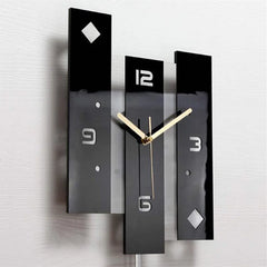 Nordic Clock With Pendulum Large Size Wall Watch Modern Design For Home Decoration Big Duvar Saati Decor