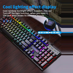 Backlit Mechanical Gaming Keyboard & Mouse Set – Wired