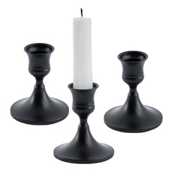 3pc Candlestick Holders Kit Brass Gold Candlestick Set Candle Holders Decorative Candlestick Stand for Wedding Party Dinning