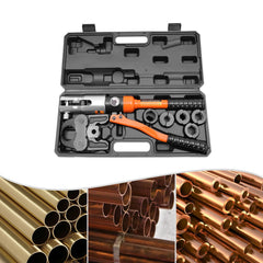 10T Professional Crimping Pliers with V/U Molds Type Hydraulic Press Tool Set Pressiing Pipe Crimper Aluminum Tube Clamp