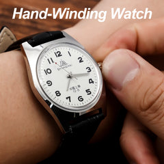Vintage-Inspired Shanghai 7120 Watch 36mm - Mechanical Men's Wristwatch for Collectors & Watch Enthusiasts
