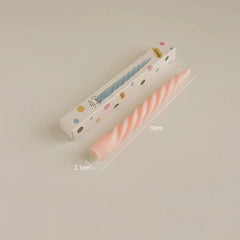 Ins Style Thin Spiral Long Rod Candle Scented Candle Aromatherapy Soy Wax Candles Wedding Birthday Candle Party Home Decoration