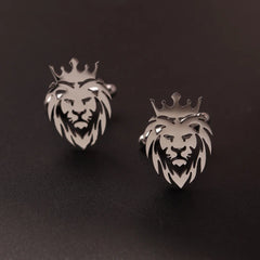 Stainless Steel Cufflinks For Men  Lion Cuff Button Eagle Cross Sikh Symbol  For Wedding Shirt Badge Pin  Shirt Cufflinks