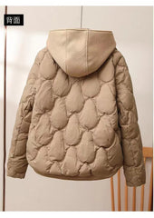 Korean Style Women’s Cropped Puffer Coat – Winter Casual Jacket