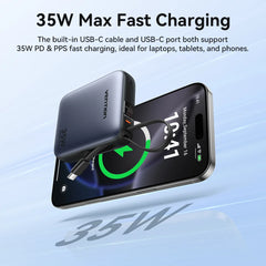 Vention 35W Mini Power Bank PD Fast Charge 10000mAh Portable PowerBank for iPhone 17 16 Pro Samsung S25 External Battery Charger