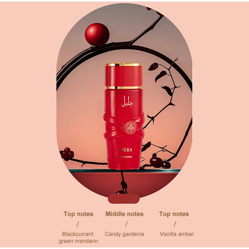 Luxury Arab Perfume,Unisex Eau De Parfum Spray,Flowers Fruits Notes Women Fragrance,Spicy Oriental Gourmand Scent,Musk Body Mist