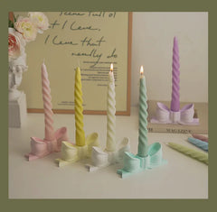 Ins Style Thin Spiral Long Rod Candle Scented Candle Aromatherapy Soy Wax Candles Wedding Birthday Candle Party Home Decoration