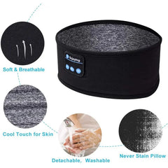 Sleep Mask Bluetooth Sleeping Headphones Headband Thin Soft Elastic Comfortable Wireless Music Headset Eye Mask For Side Sleeper