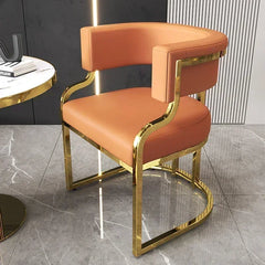Hotel Makeup Chair Metal Floor Aesthetic Nordic Garden Chairs Reading  Dining chair Kitchen & Dining Furniture