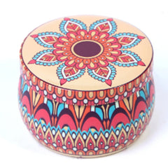 Classic Scented Candles With Candles Jar Vintage Tinplate Box Dried Flowers Fragrance Candle Box Home Decoration Wedding Gift