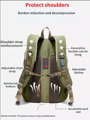 VOLUNTEER Men's Travel Waterproof Backpacks Multifunctional Large Capacity Fashion Multi-pocket High Quality Oxford Bags 1652-04
