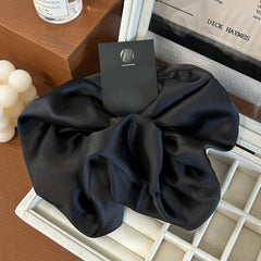 Korean Big Scrunchies – Pink & White Hair Bands for Women