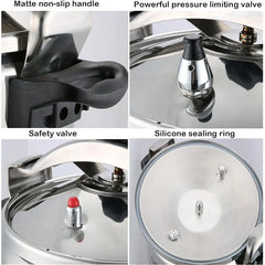 3L/5L/7L Professional Pressure Cooker Heavy-Duty Aluminum Explosion-Proof Cooking Pots for Gas Cooker Pot Kitchen Tools, Cooking Utensils