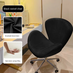 Olevo Wrapped Swan Chair, Small Sofa Comfortable Sitting Experience Simple Solid Color Adjustable Office Chair Make Up Stool Office Furniture