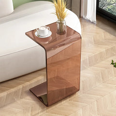 C-type Acrylic Sofa Tables Clear Side Coffee Table Living Room Bay Window Computer Table Bedroom Corner Stand Balcony Storage Living Room Furniture