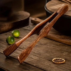 Wooden Tongs High-Temperature Resistant Tea Bag Clips Steak Fruit Bread Cooking Tool Handling BBQ Toaster Bacon Sugar Ice Tong