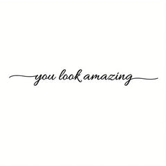 Inspire Motivational Quote Decal You Are Beautiful Mirror Vinyl Sticker Believe in yourself Stickers Bathroom Fitting Room Decor