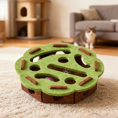 New Cat Puzzle Toy Felt Tunnel Box Cat Playing Toy With Ball Indoor Entertainment Hunting Indoor Kitten Toys Cat Supplies Pet Shop